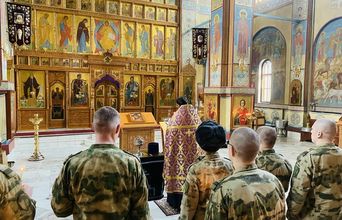 Молебен для Росгвардии